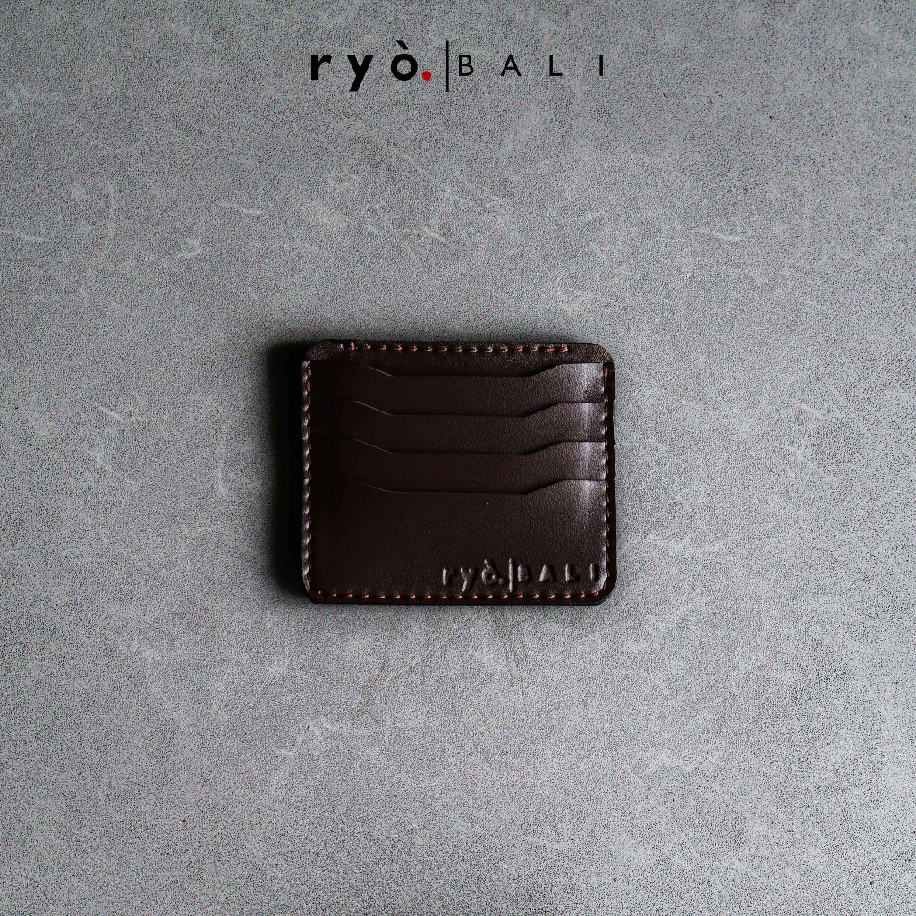 ryo.bali JAN - Dompet Kartu Kulit Card Wallet, Hadiah Untuk Pacar, Dompet Unisex Custom