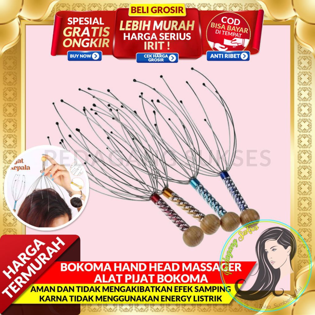 PASTI MURAH BOKOMA HAND HEAD MASSAGER ALAT PIJAT BOKOMA Alat Pijat Refleksi Kepala Bokoma Massage Ta