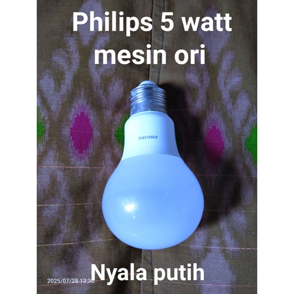 Lampu led philips bekas/rekondisi 5 watt (mesin ori)