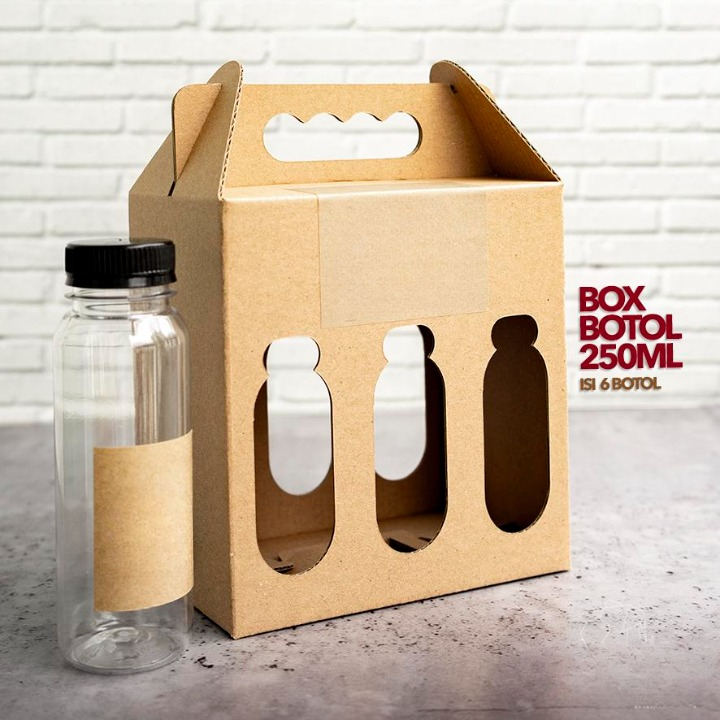 

Dus Botol Minuman Sekat Isi 3 Kemasan 250 Ml