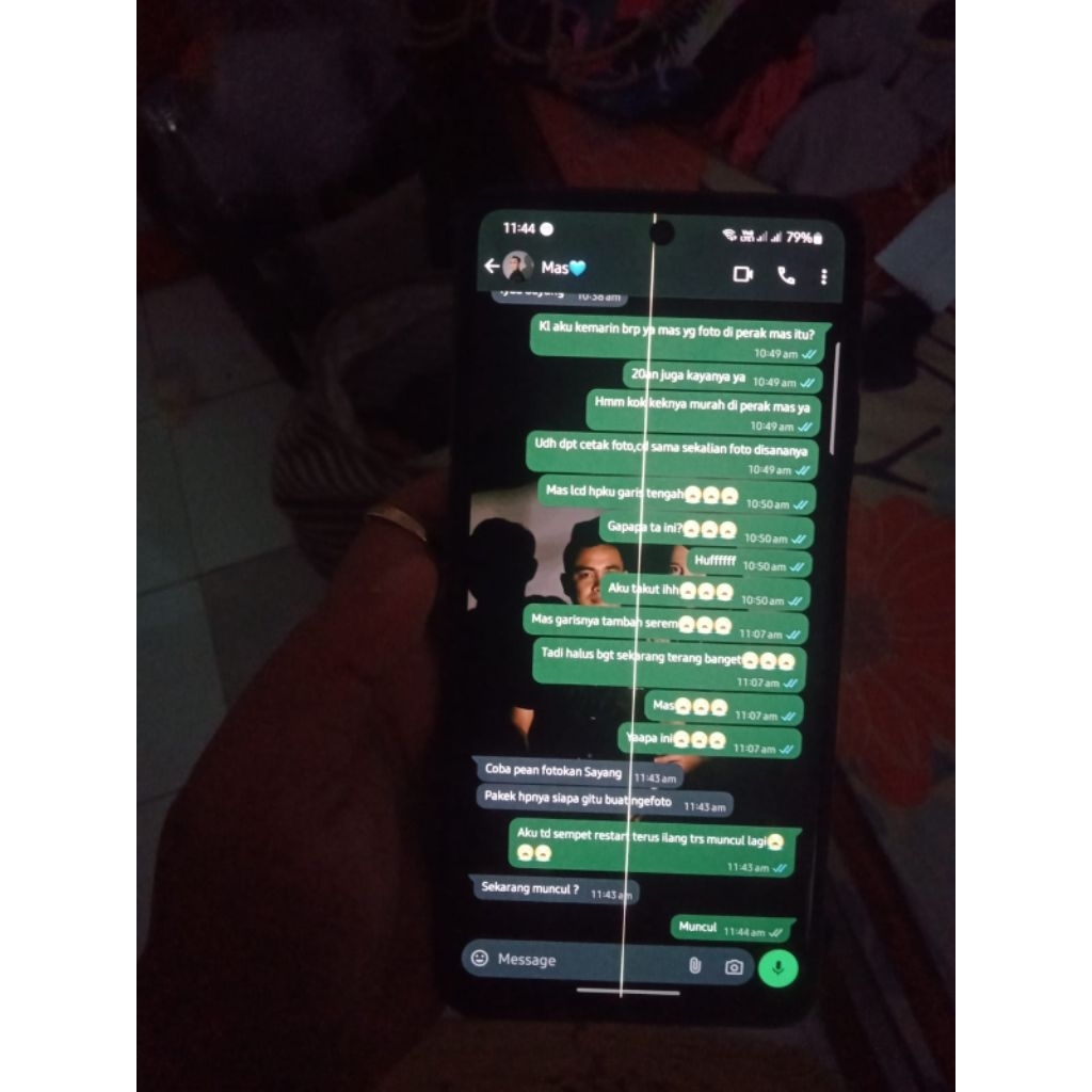 LCD TS + Frame Samsung Galaxy M51 Original Copotan Hp