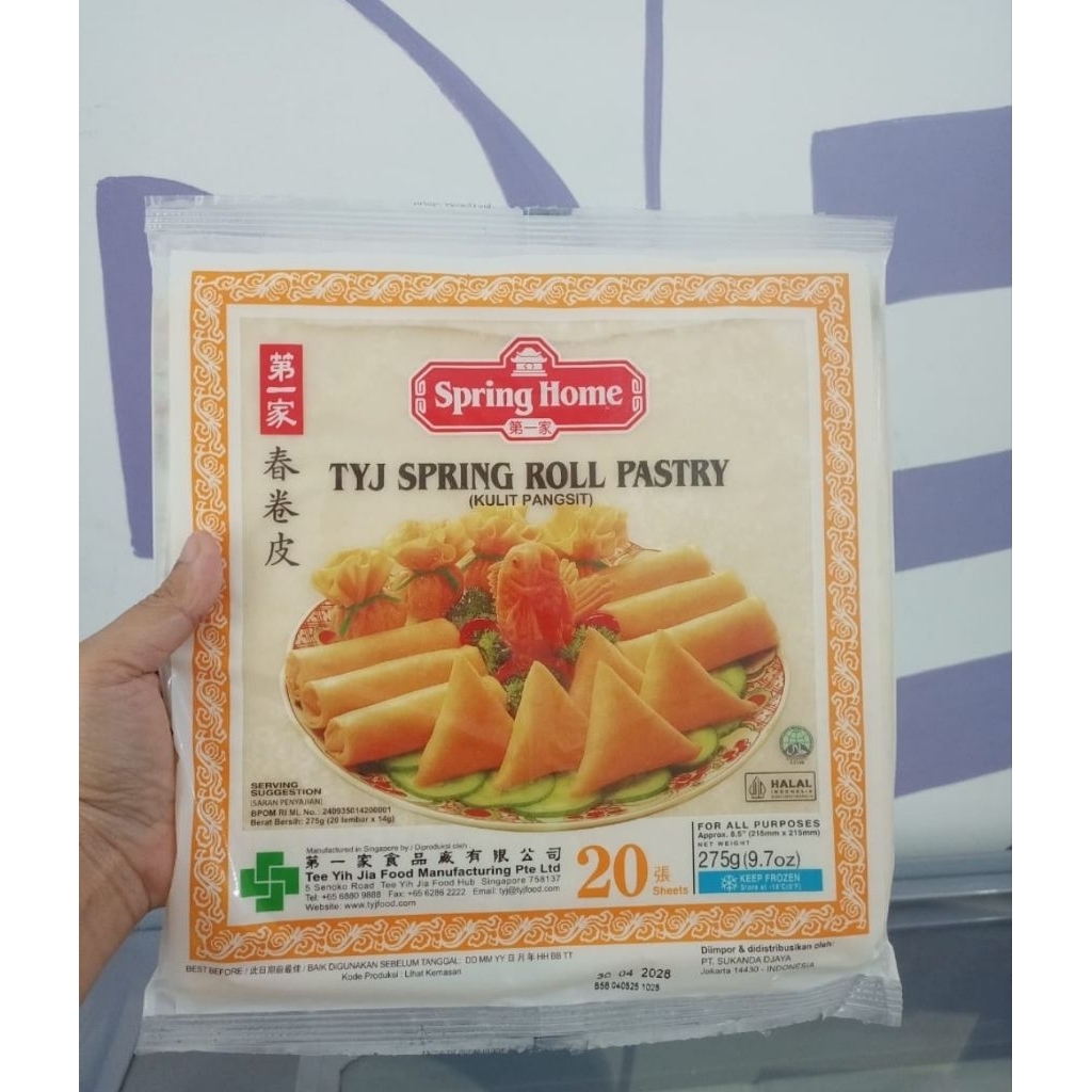 

TYJ Spring Roll Pastri 8.5 inc Spring Home
