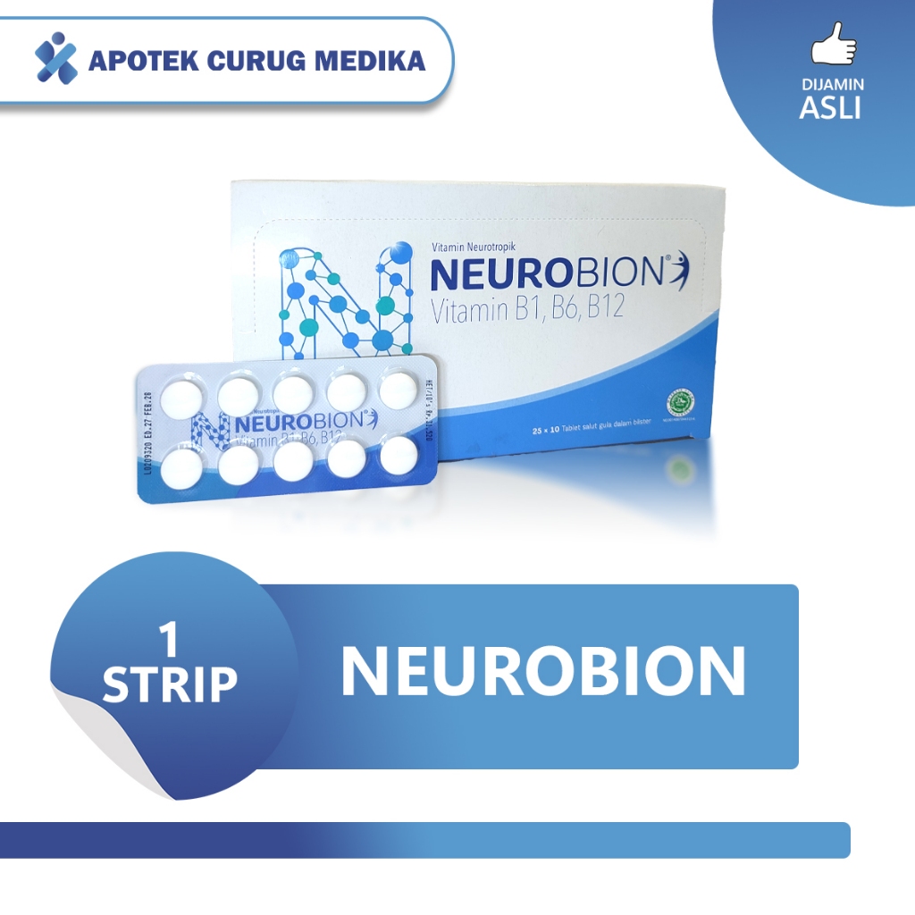 Neurobion Vitamin B1 B6 B12 Kesanatan Nyeri Otot / Neurobion Forte Pink