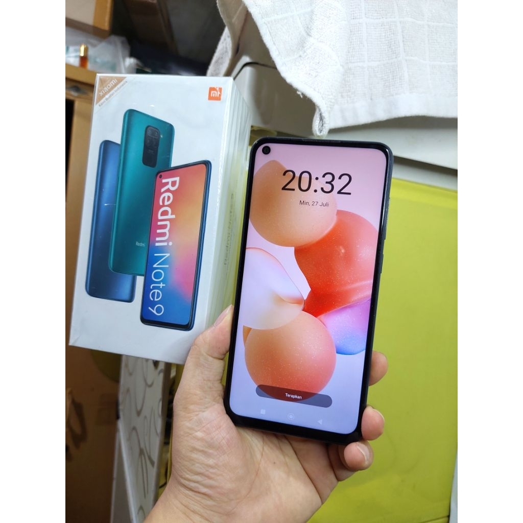Xiaomi Redmi Note 9 Ram 4/64GB Second fullset Normal. ORIGINAL..