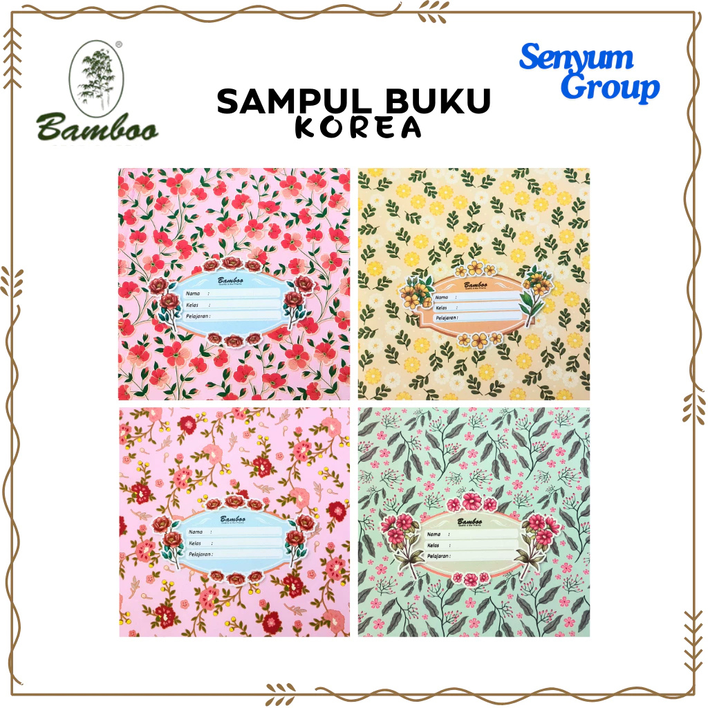 

Sampul Buku Kwarto Korea Bamboo | Motif Estetik & Elegan | sampul buku sekolah