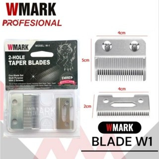 WMARK Mata Pisau Cukur Standard Blade Taper Wmark W1 SILVER untuk Cliper Wahl Kemei Andis