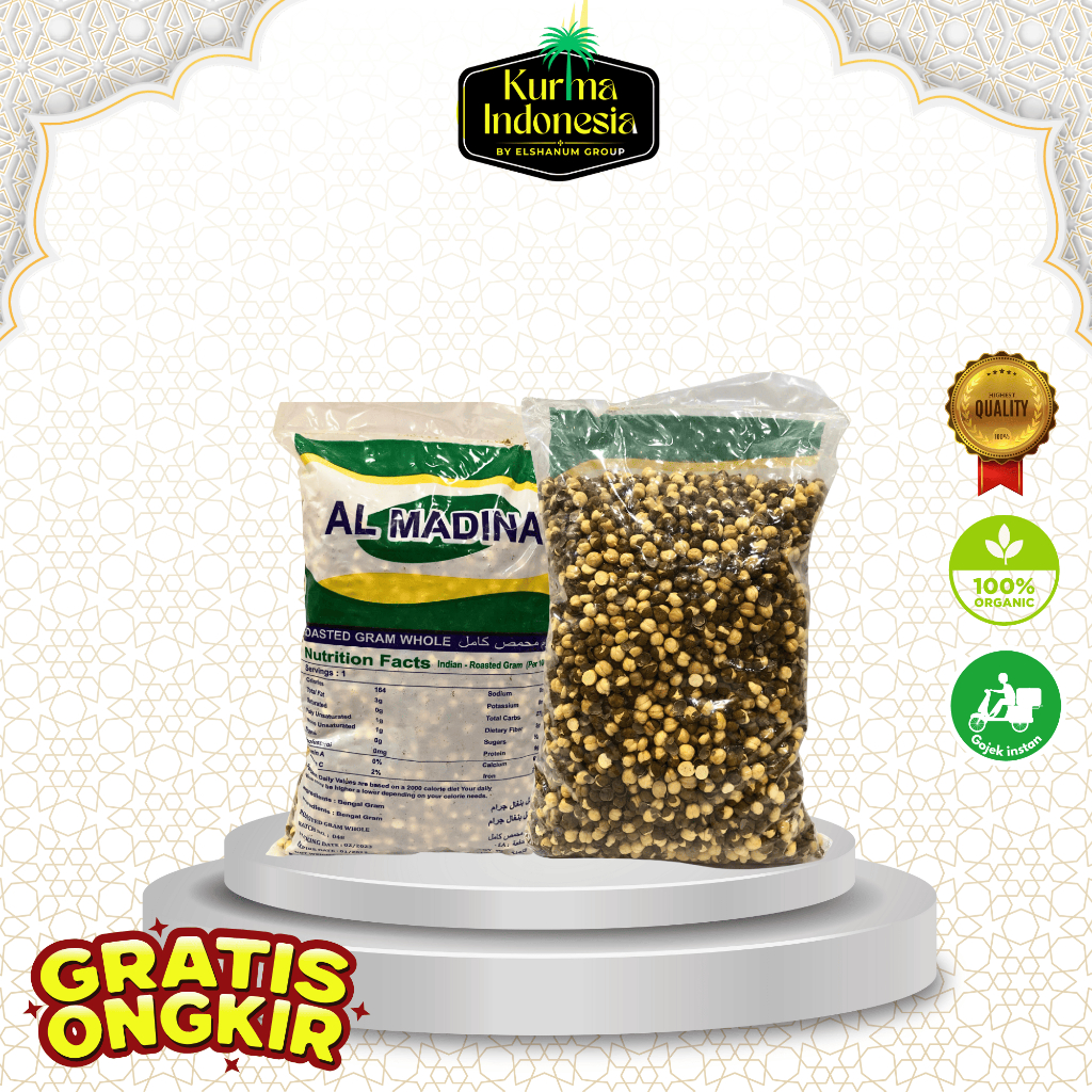 

Kacang arab almadinah panggang gurih 1kg premium - ras ayu - kacang panggang halal - kacang almadinah panggang original