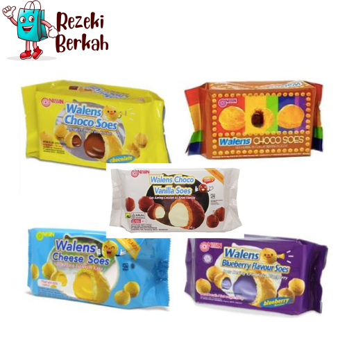 

NS WALENS SOES 100G 30 CHEESE, COKELAT, BLUEBERY, VANILA