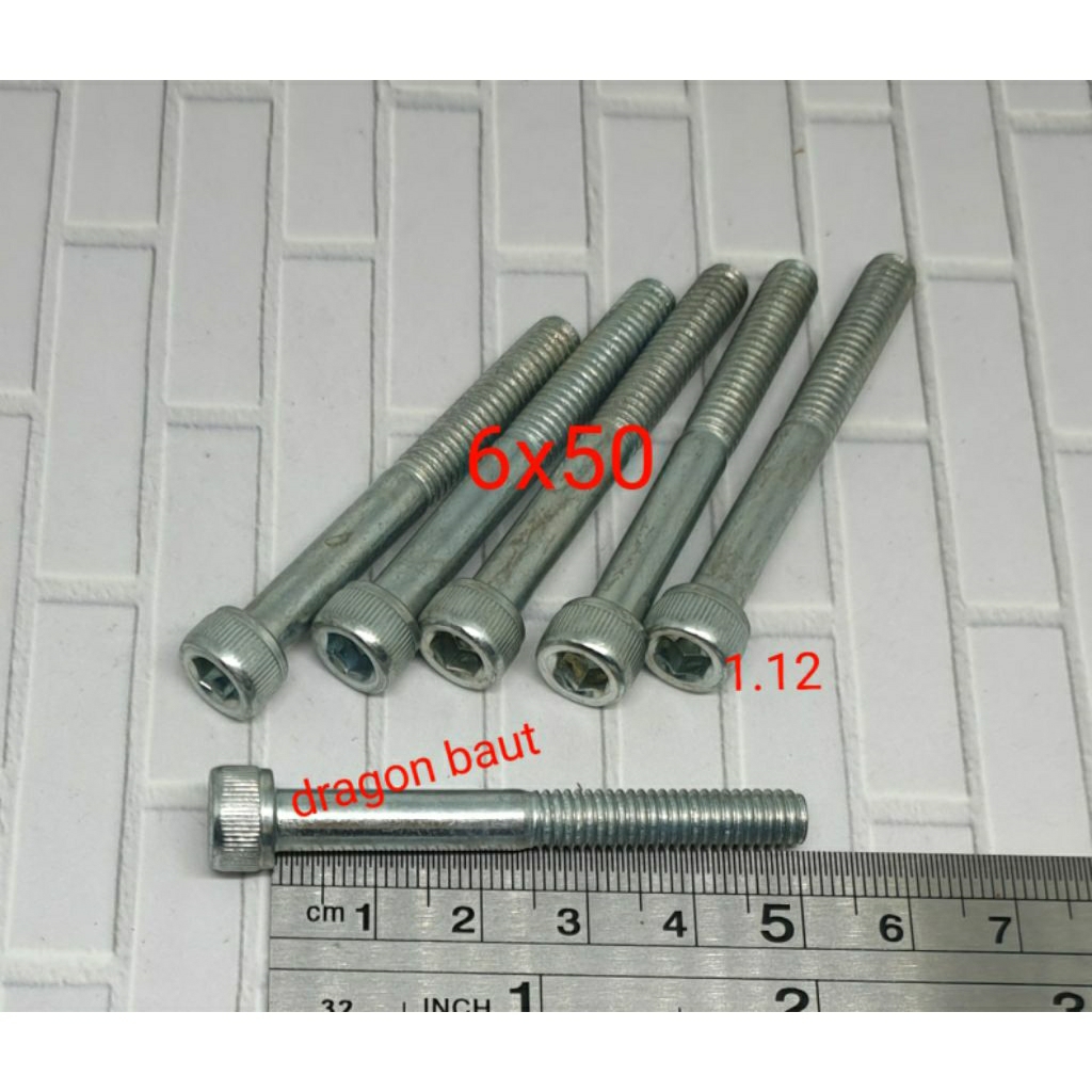 baut L5  (m6) x 5cm  (baut 10)
