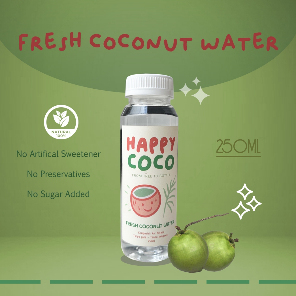

Happy Coco - Fresh Coconut Water - 250ML