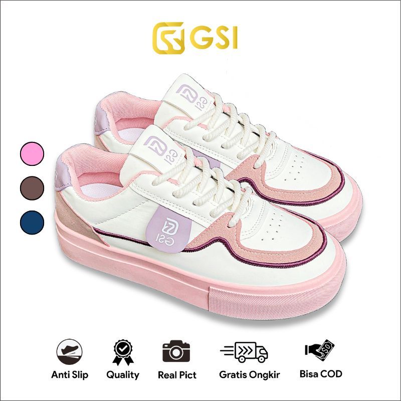 GSI Neri 1357 Sepatu Sneakers Wanita Casual Sport Olahraga Running Cewek SIZE "37-40"