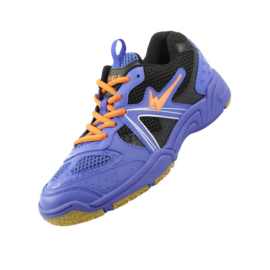 Sepatu Badminton Anak Eagle Cairo JR - Biru/Hitam | Original