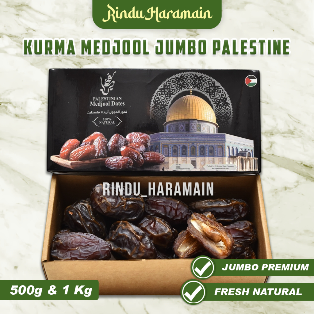 

Rindu Harmain - Kurma Medjol Jumbo Palestine Dates Medjoul Asli Original