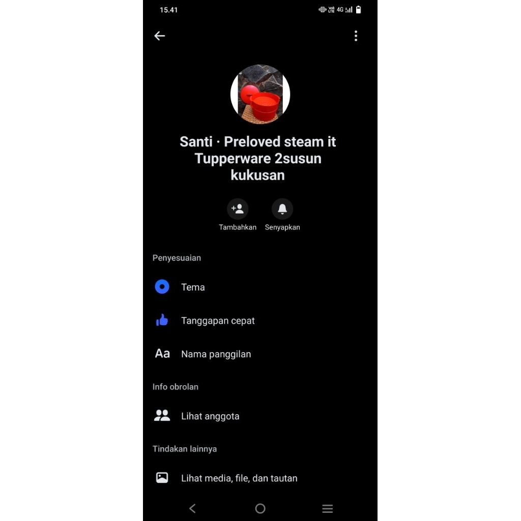 pesanan kukusan Tupperware