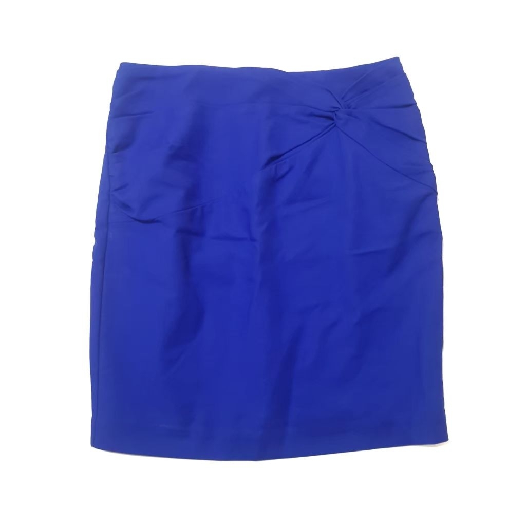 ORI H&M Blue Skirt - Rok Span Midi Biru - BAJU BEKAS BRANDED PRELOVED