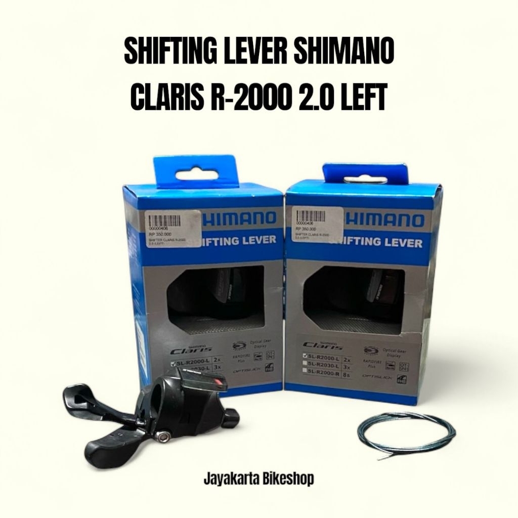 SHIFTING LEVER SEPEDA ROADBIKE SHIMANO CLARIS R2000 LEFT 2X8 SPEED ORIGINAL BARU GEAR SHIFTER ROAD B