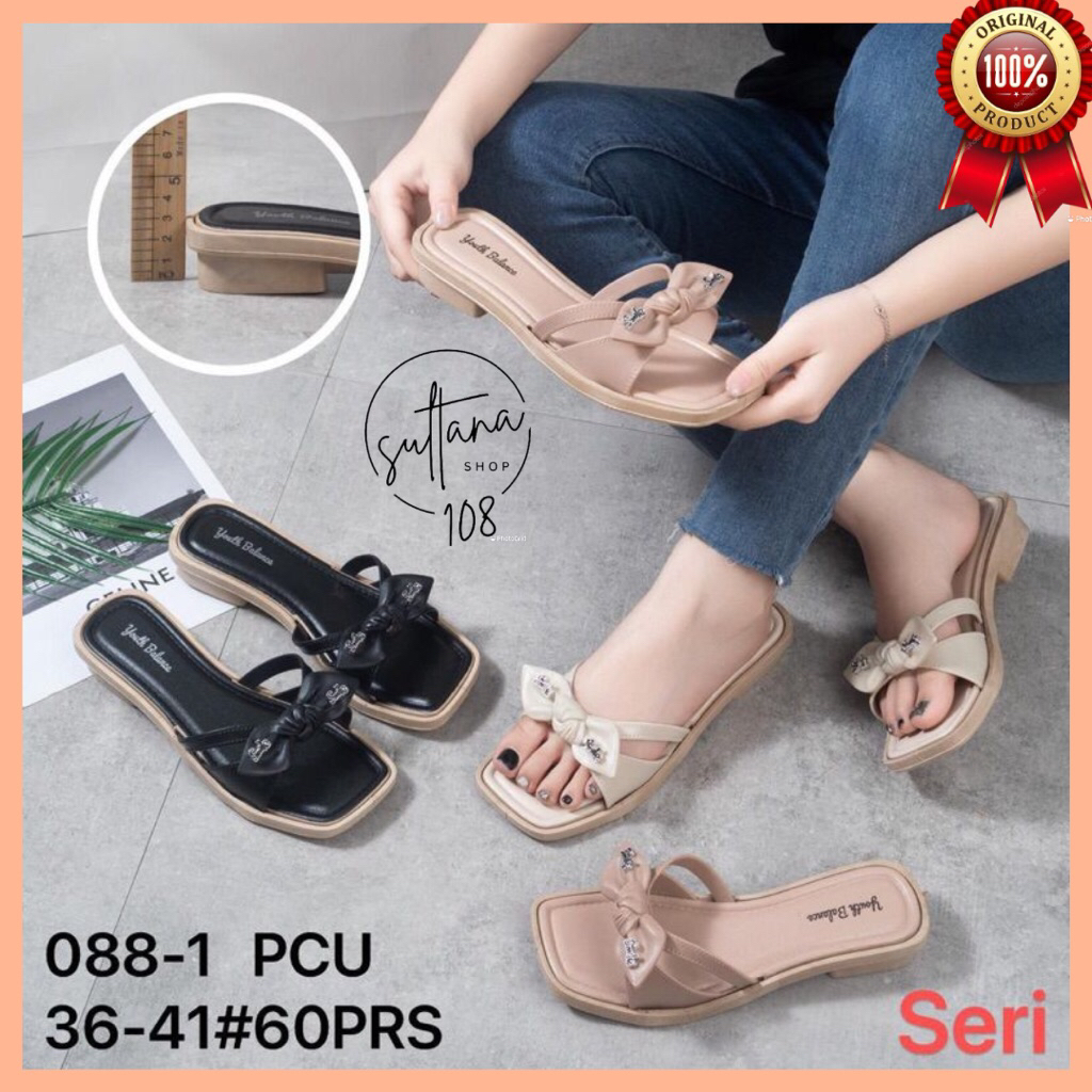 Sandal Jelly Youth Balance 088 Sandal Jelly Slop Pita Ikat Smile Terbaru