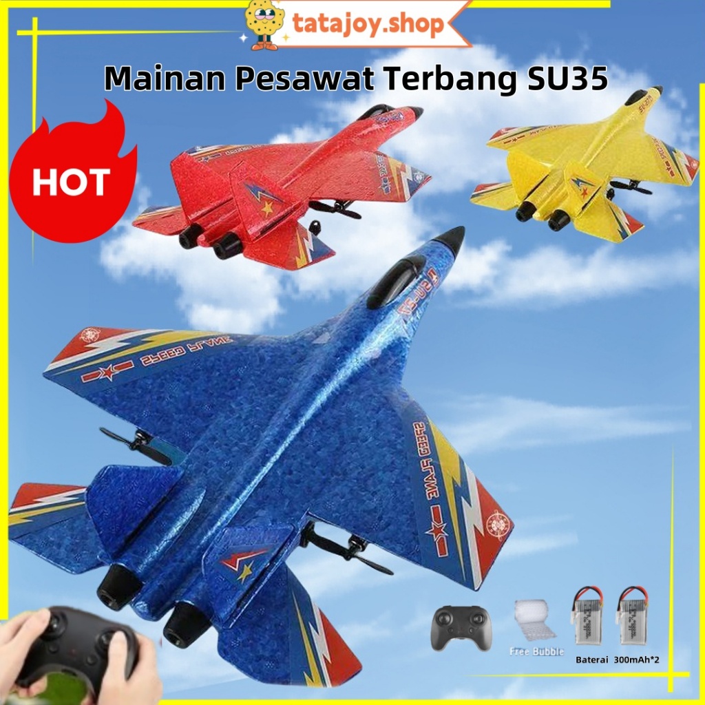 Pesawat remote control terbang Mainan Pesawat Terbang Remote Control Led Pesawat Glider Airplane Foa
