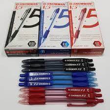

PENA Snowman V5 Ballpoint Pen 0.7 mm HITAM BIRU MERAH