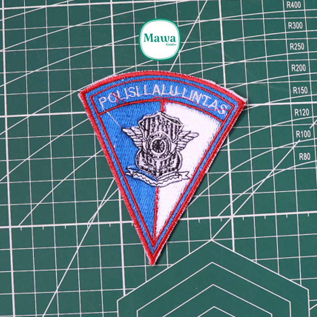Bordir Polantas / Bet Bordir Lengan Polisi Lalu Lintas / Patch Emblem Polisi Lalu Lintas