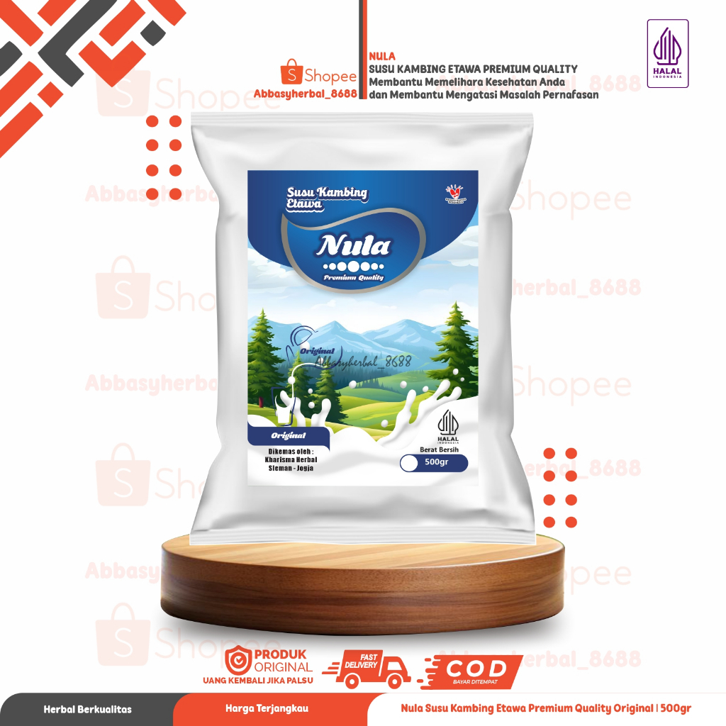 

NULA Susu Kambing Etawa Bubuk - Rasa Original Enak Sehat Halal 500 gram