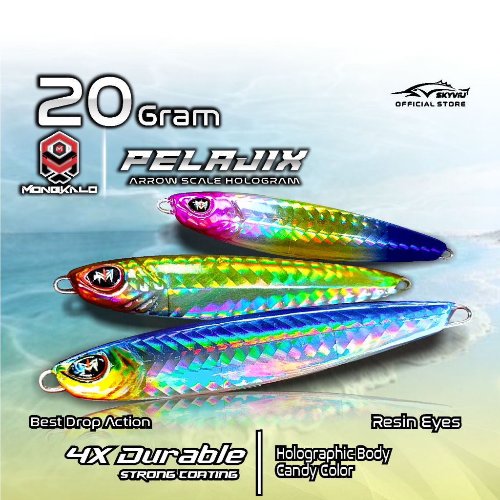 Umpan Metal Jig 20 Gram MONGKALO PELAJIX PANAH Metal Jig 20 gr 20grm 20 grm Micro Jig Mikro Jig 20gr
