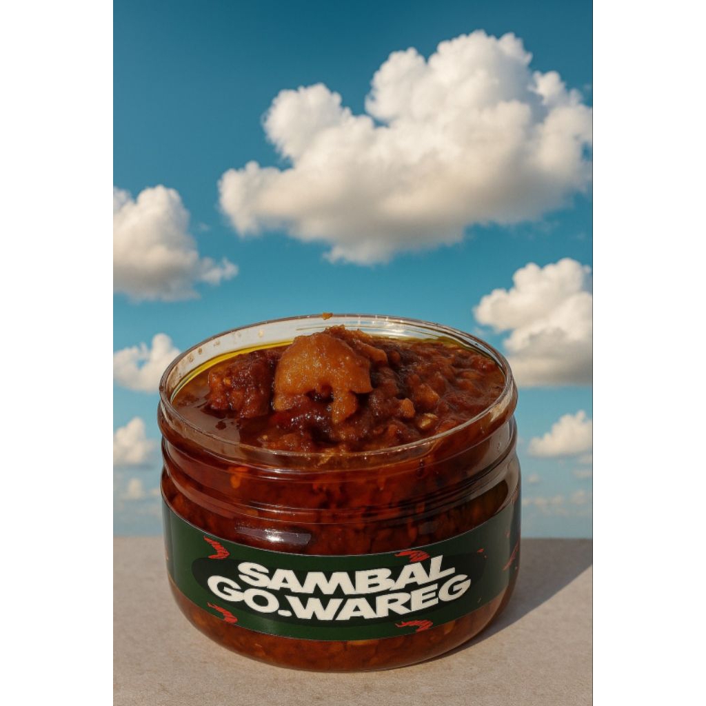 

GO.WAREG SAMBAL UDANG 200gr dengan ciri khas Manis,Gurih,Pedas