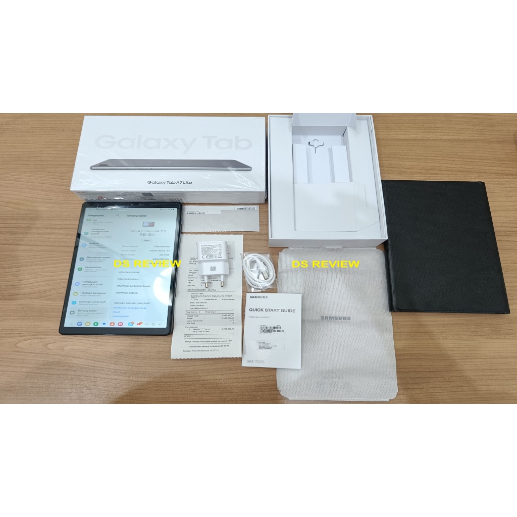 SEKEN Samsung Galaxy Tab A7 Lite 4G LTE 3/32 Gray Mulus Murah Fullset