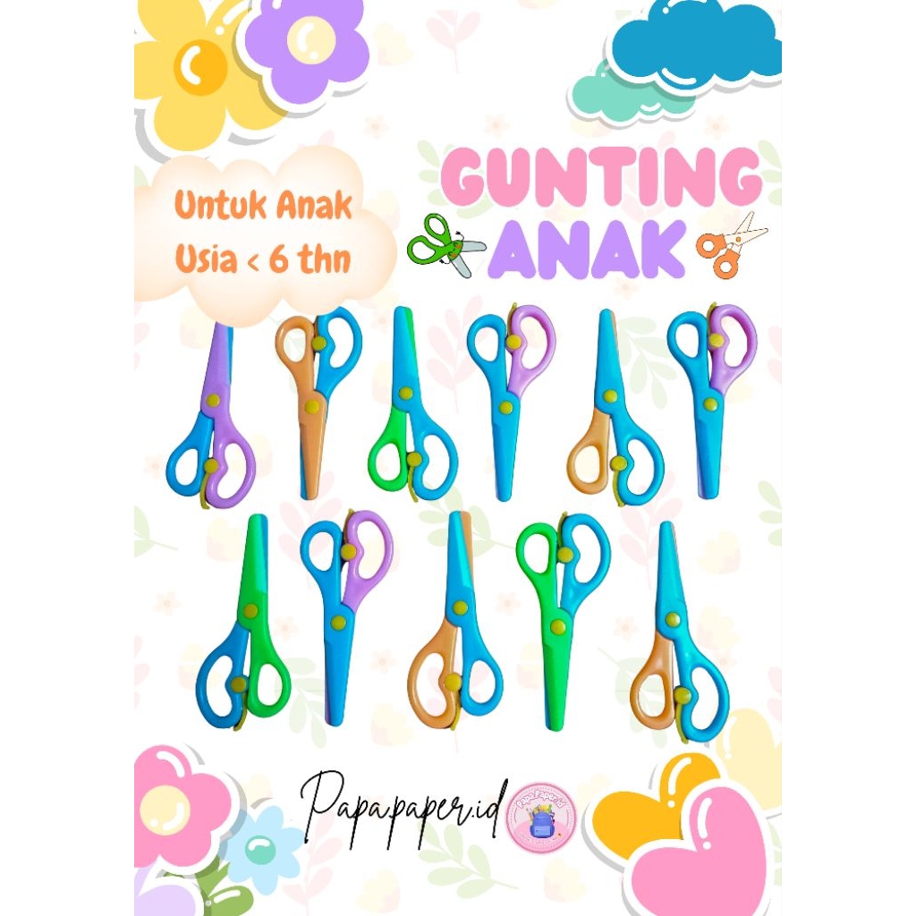 

Gunting Untuk Anak-Gunting Plastik-Gunting Aman-Gunting Kertas