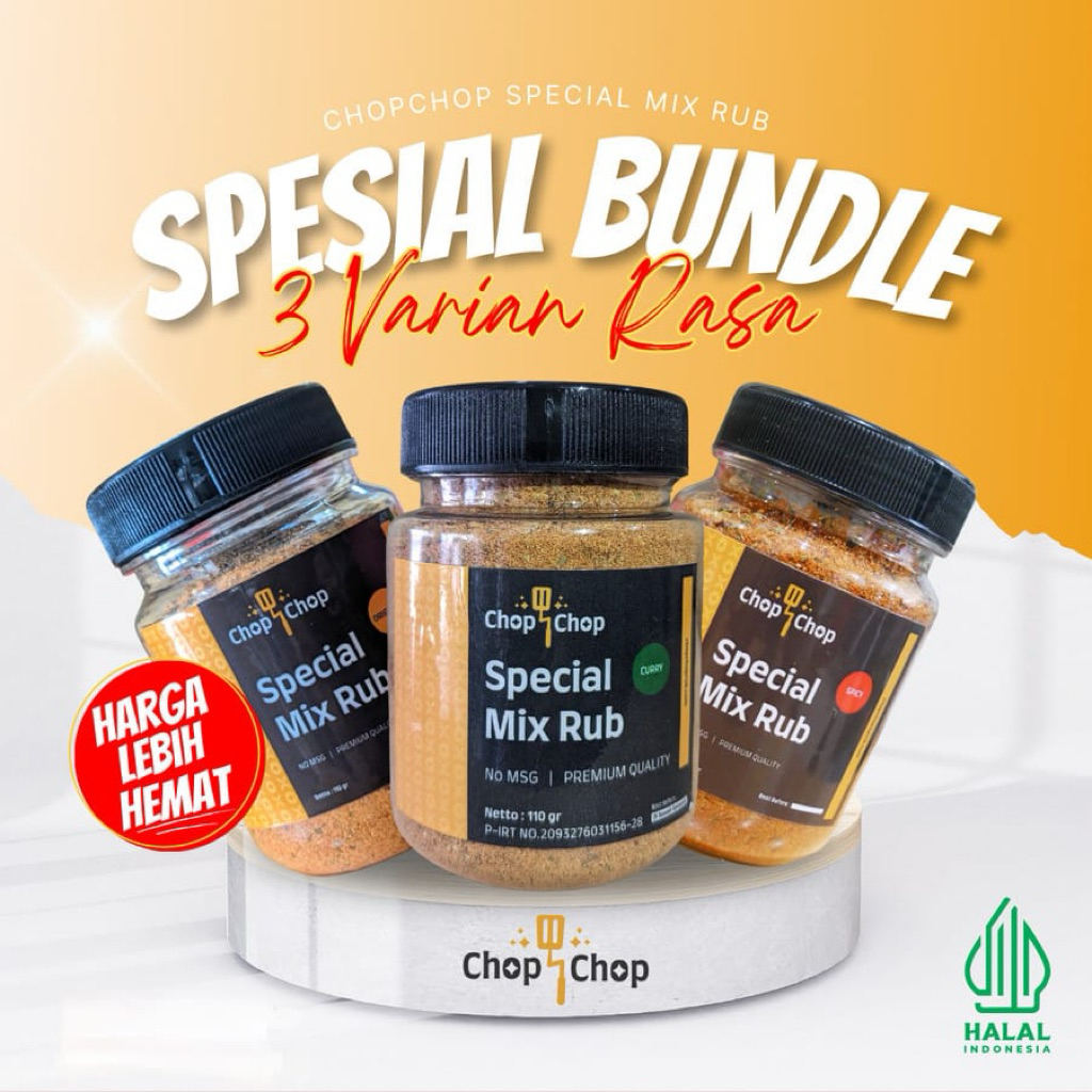 

BUNDLING CHOPCHOPRUB (Mix varian original,Spicy,Curry)
