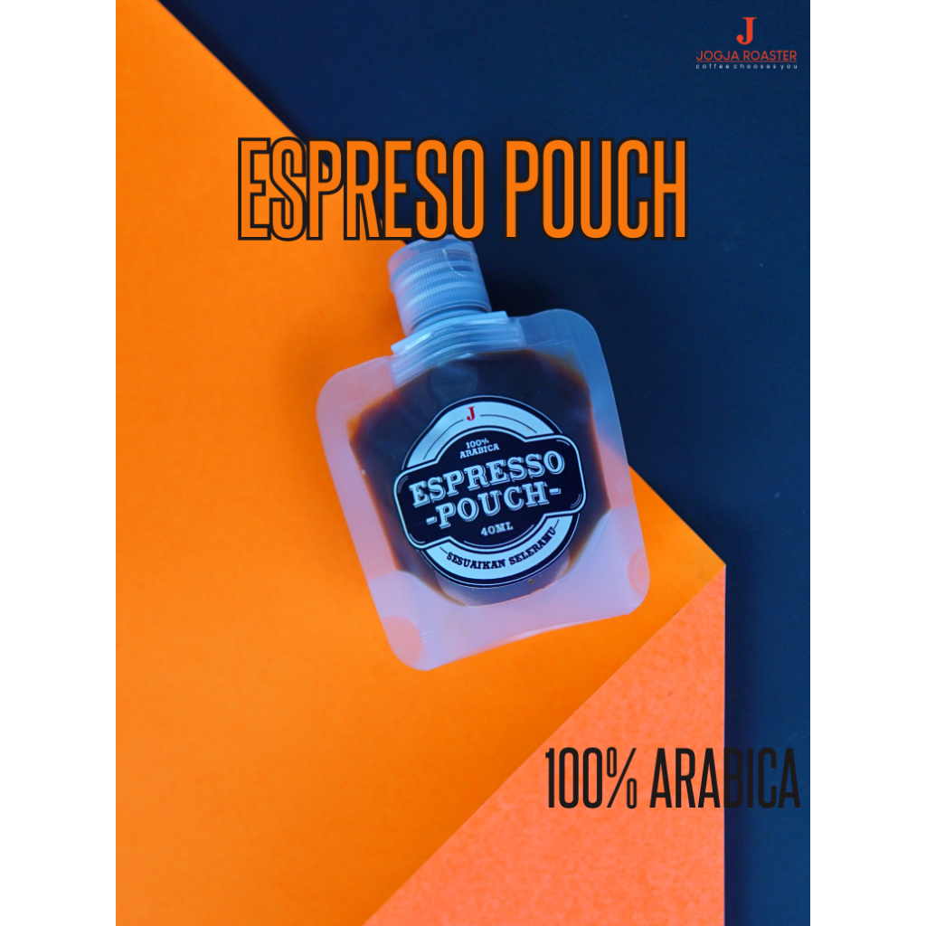 

Espresso Pouch | Kopi Espresso Siap Minum 40ml – 100 % Arabika | Jogja Roaster