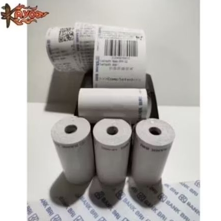 

(20) ROLL kertas thermal logo Bank BRI 57/30mm