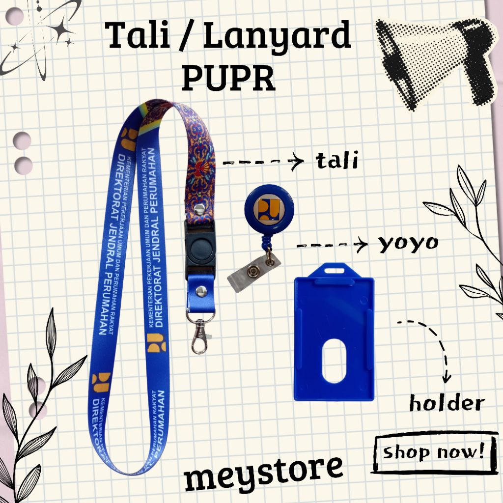 

Tali ID CARD / Lanyard PUPR [STOCK MELIMPAH] Termurahhh Harga Grosir! READY