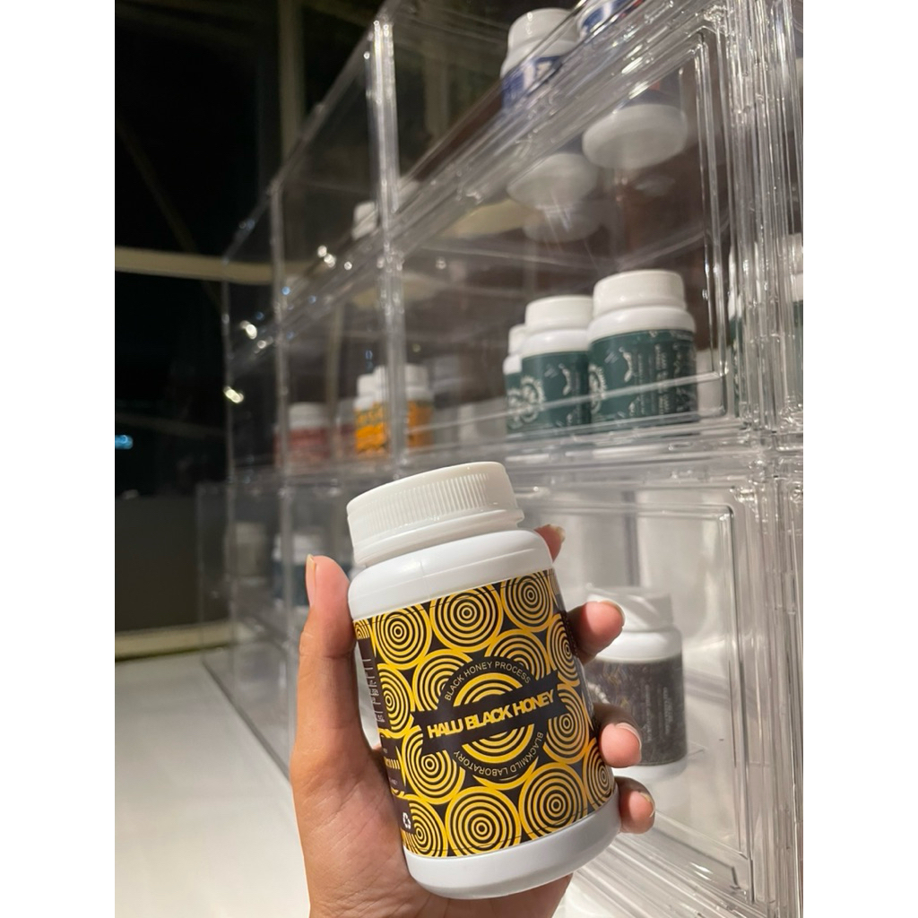 

Biji Kopi Arabika Halu Black Honey Black Honey Process Roasted Beans Specialty Coffee