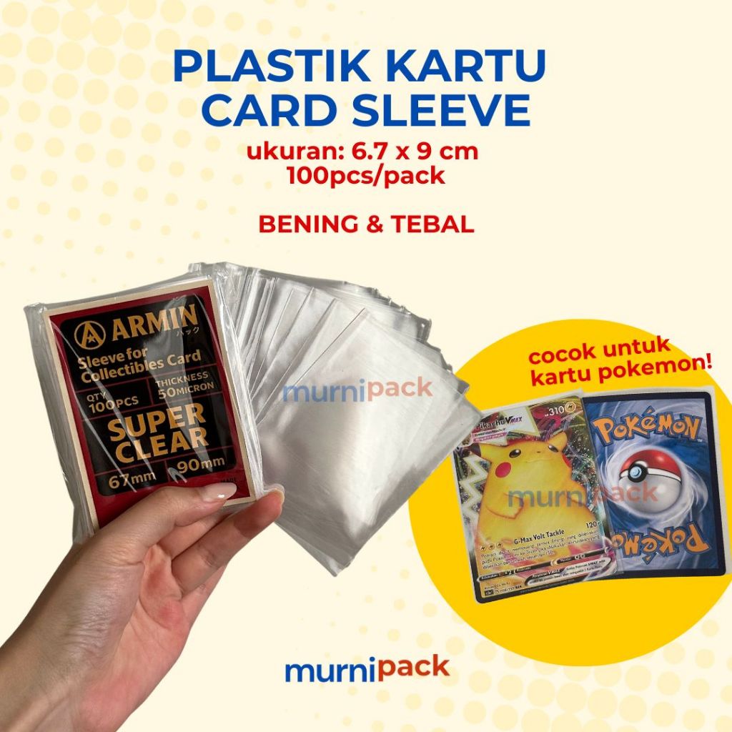 Plastik Kartu / Card Sleeve / Plastik Kartu Pokemon