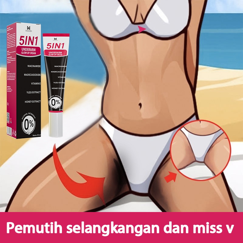 【BPOM】Mencerahkan selangkangan dan miss v memutihkan ketiak dan selangkangan cream selangkangan hita