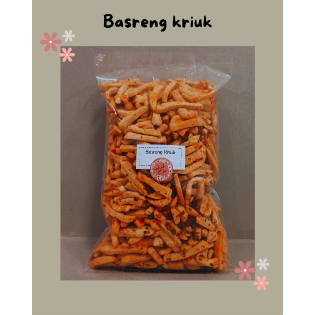 

PROMO 500 gr BASRENG KRIUK PEDAS DAUN JERUK