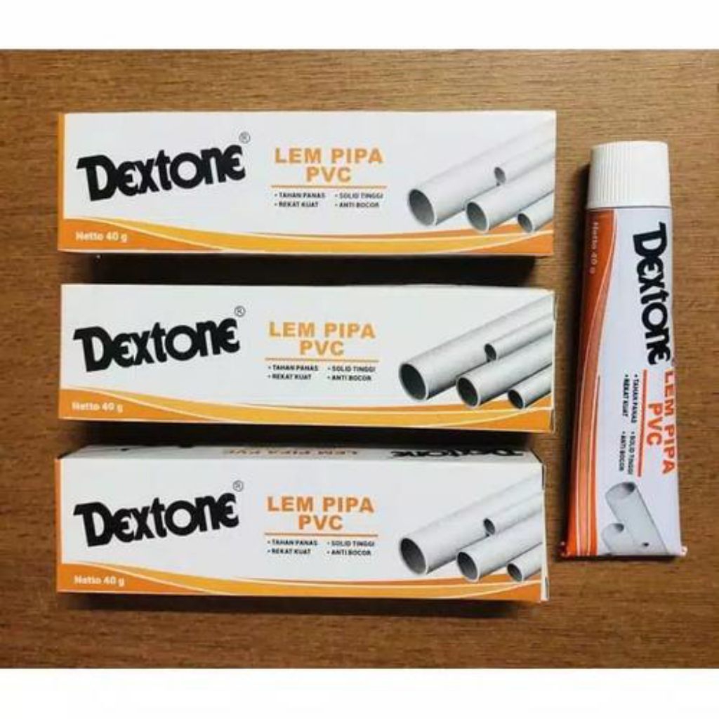 

Lem Pipa PVC DEXTONE 40gr / Paralon DEXTONE / Lem Pipa DEXTONE