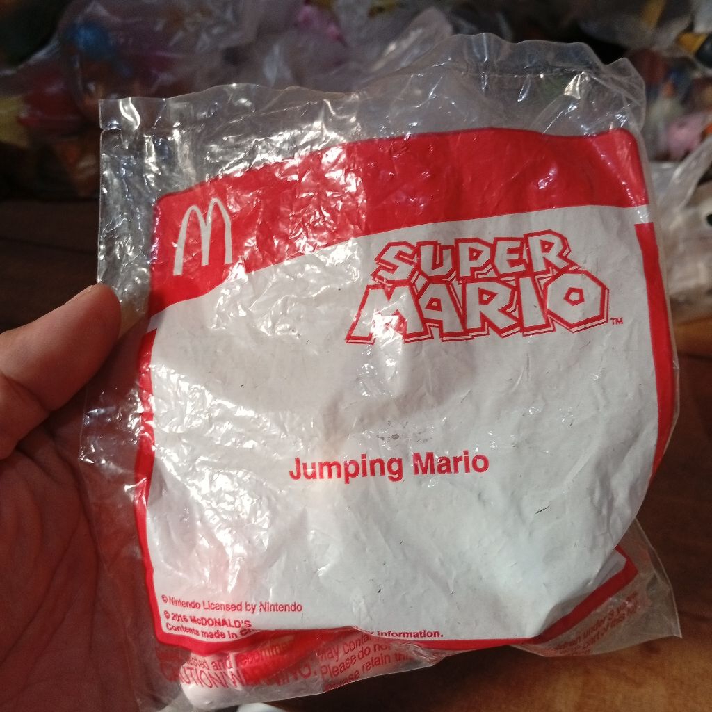 happy meal toys super mario jumping mario