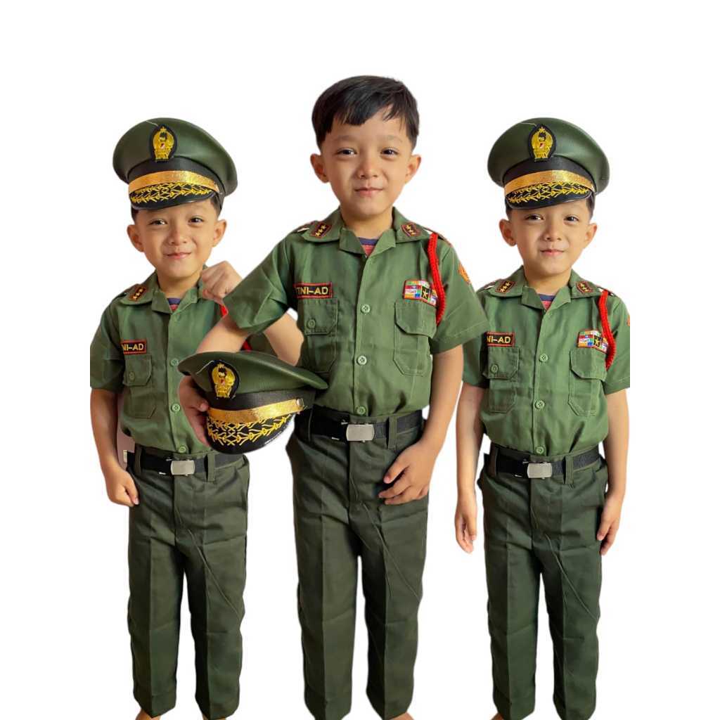 TERMURAH JUAL SERAGAM PDH TNI AD TANGAN PENDEK ANAK,SERAGAM PDH TNI AD TANGAN PENDEK CILIK,SERAGAM P