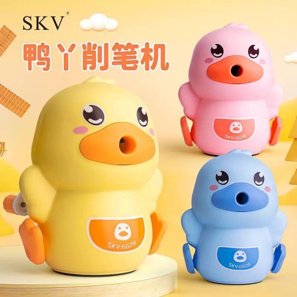 

TCCMART Rautan pensil bebek putar lucu DB-6628