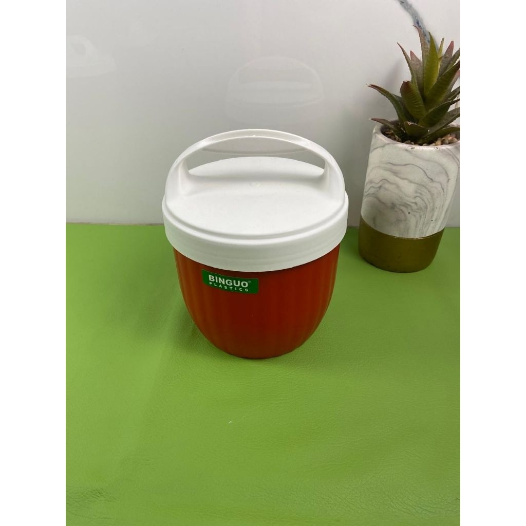 (4 PCS)BINGUO RANTANG TOFU PLASTIK TEBAL PP5 FOOD GRADE/RANTANG MERAH PUTIH CLIO/RANTANG BEKAL/RANTA