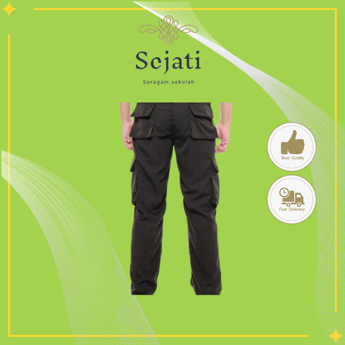 Seragam Sejati Collection  Celana PDL PRAMUKA  SD,SMP, SMA CELANA PANJANG LAKI-LAKI