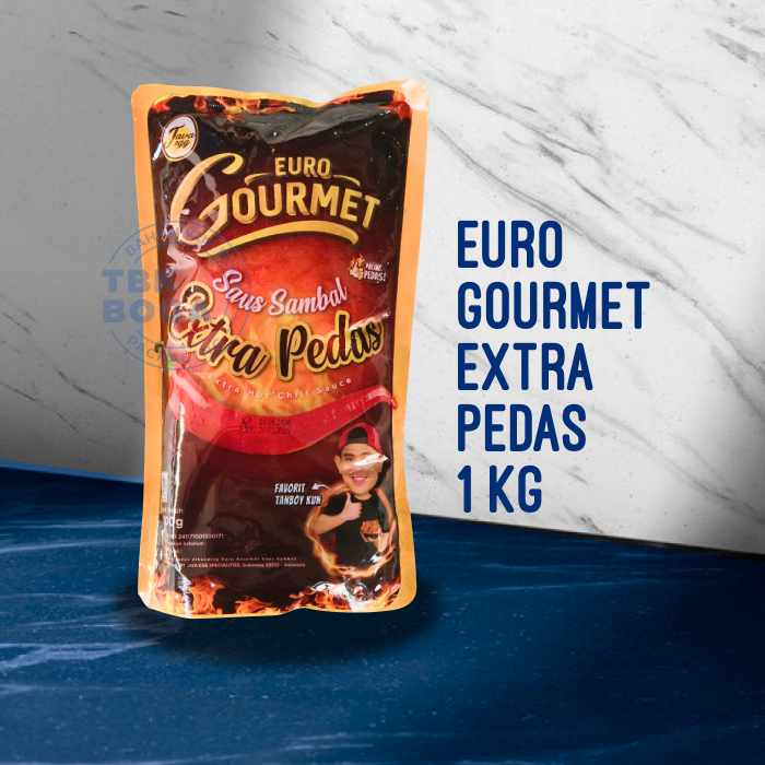 

Euro Gourmet Extra Pedas ( 1 kg ) Saus Sambal Hot Chili Sauce Cabe Cabai Spicy