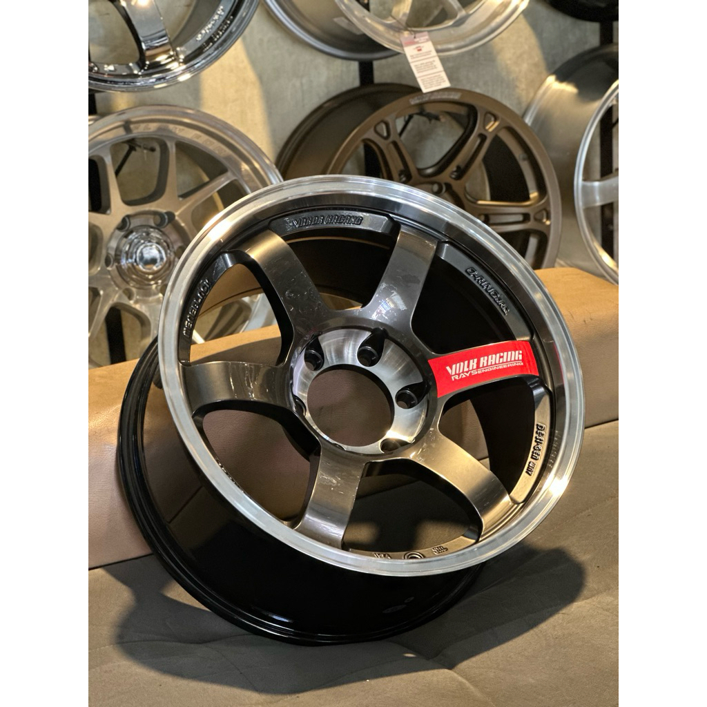 Velg TE37 SL Titan Lip Polis R18 Kondisi Baru