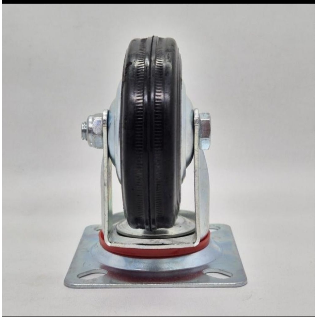 Roda troli Karet RRT 3 inch Hidup