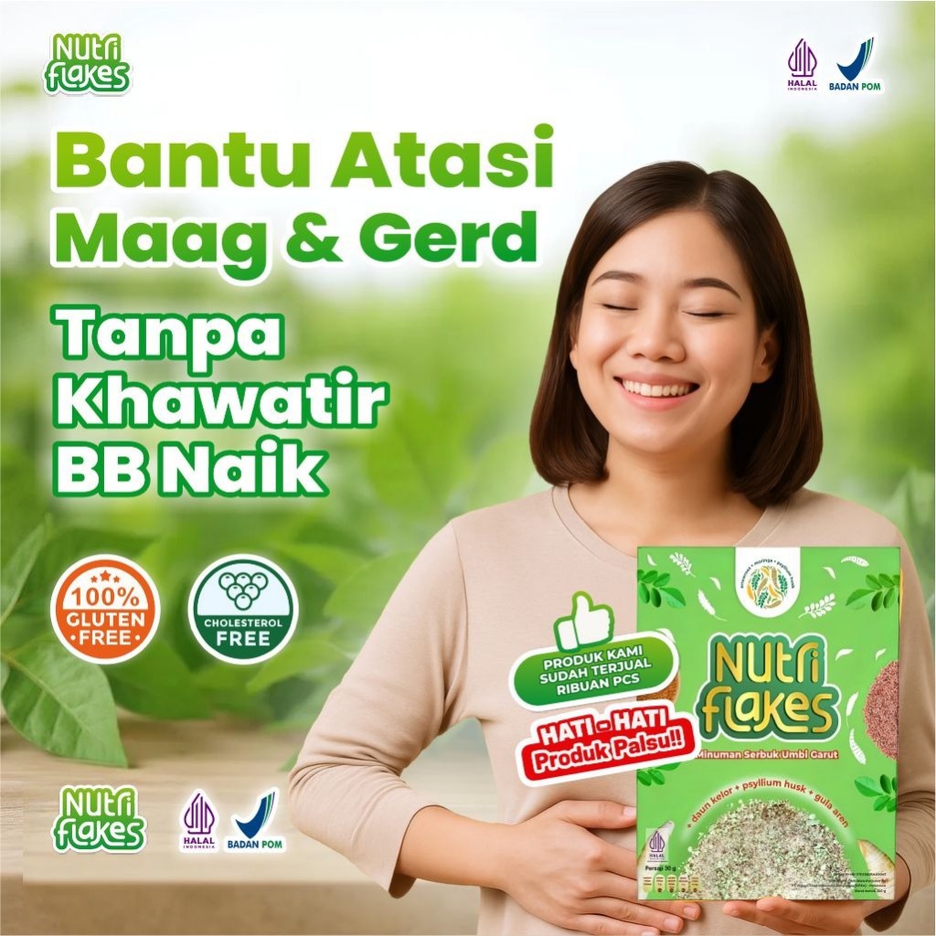 

. Nutriflakes Sereal Terapi Asam Lambung Bantu Atasi Maag, Gerd, Asam Lambung