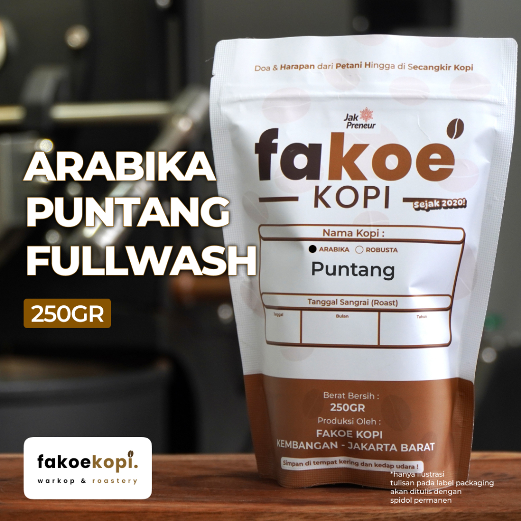 

kopi Arabika Puntang Fullwash roasted bean biji bubuk kopi