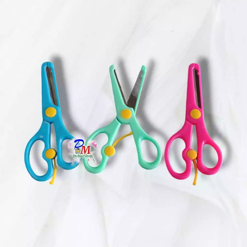 

Gunting kecil cocok untuk anak-anak dengan tahanan mudah dibuka art scissors warna warni kualitas bagus good quality