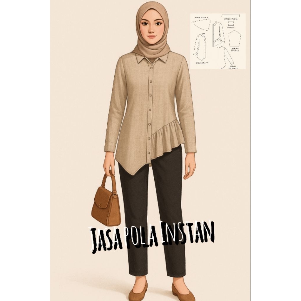 pola atasan wanita pola baju wanita pola baju wanita untuk kerja pola instan atasan baju terbaru